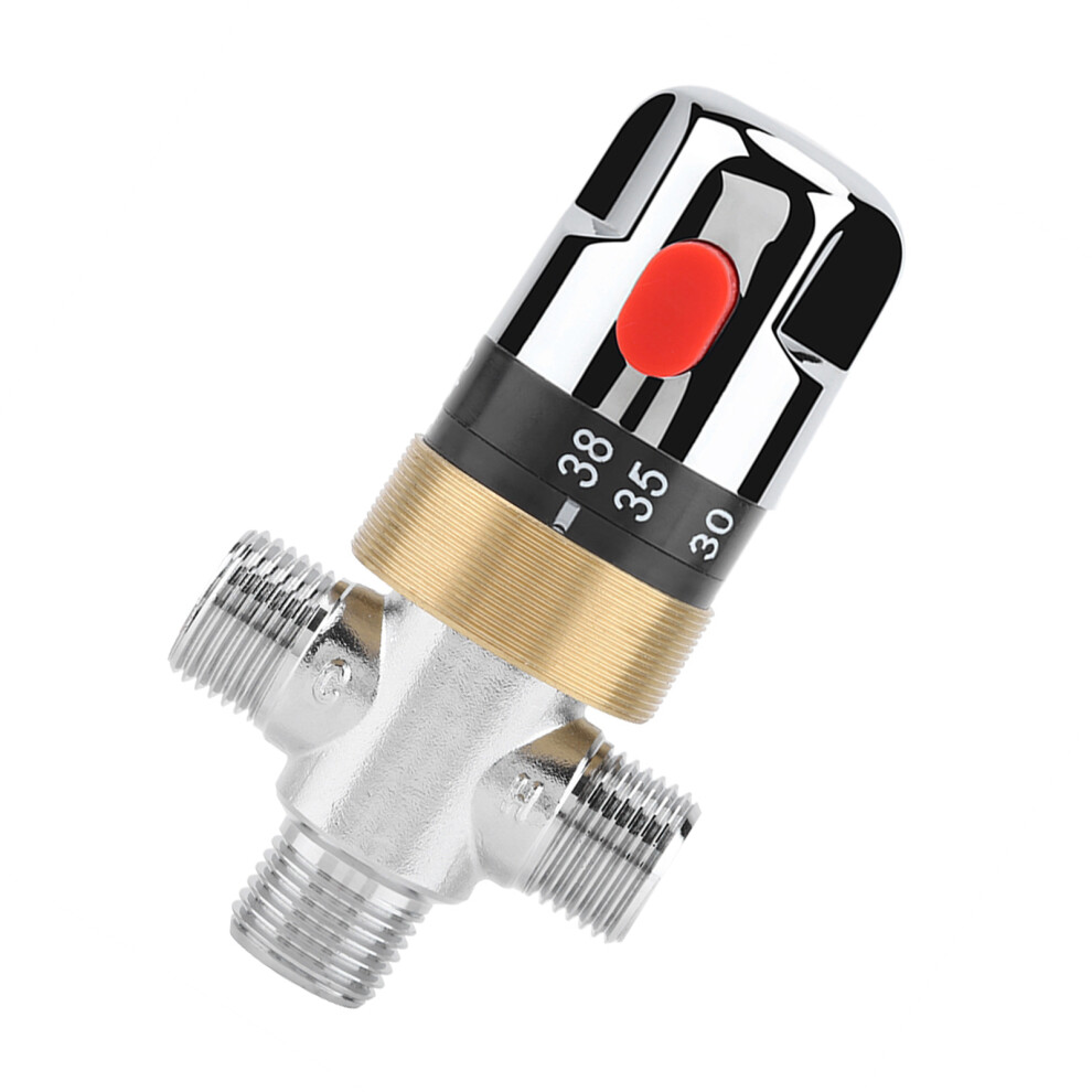 G1/2In Bathtub Thermostatic Mixing Valve Water Temperature Pipe Basin Thermostat Control 5081323993366