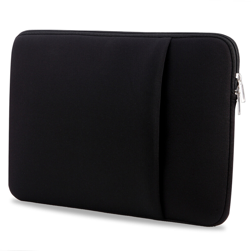 B2015 Laptop Sleeve Soft Zipper Pouch 14'' Laptop Bag Replacement For Macbook Air Pro Ultrabook Laptop Black 9391323994086