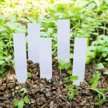 100 Pcs Plastic Plant Labels Pot Marker Nursery Garden Seed Stake Tags Tool(White)