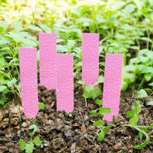 100 Pcs Plastic Plant Seed Labels Pot Marker Nursery Garden Stake Tags Pink