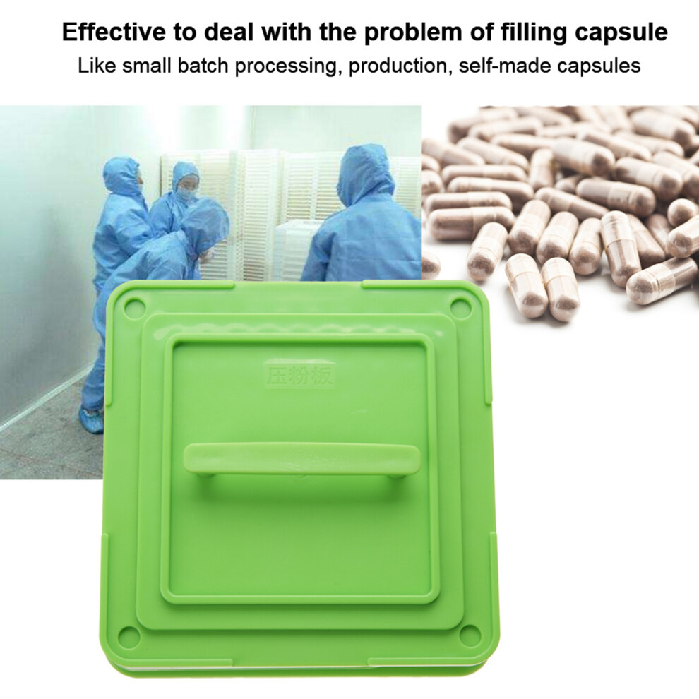 100 Holes Empty Capsule Filler With Powder Spreader Plates Capsules Filling Tool (00#)