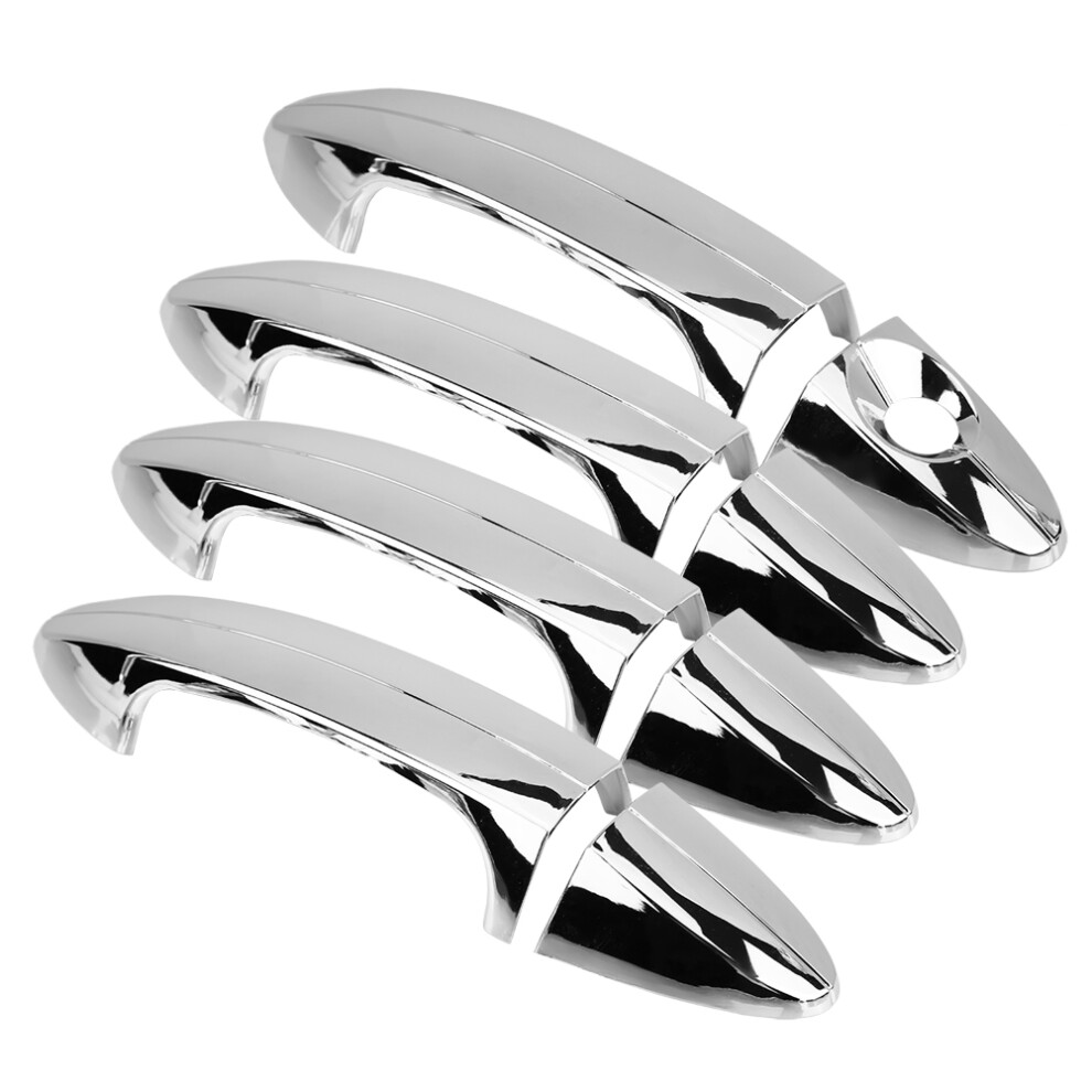 8 Pcs Car Chromium Electroplating Door Handle Cover Trim For Ford Fiesta 2009-2012 7901323995147