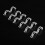 100Pcs Vegetable Fruit Tree Seedling Nursery Plastic Grafting Clips Plants Gardening Tools 6
