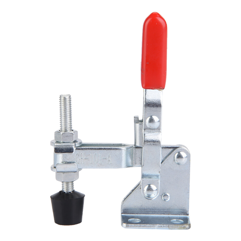 2Pcs Iron Galvanized Quick Fixed Vertical Type Hand Holding Capacity Toggle Clamp 6931323995275