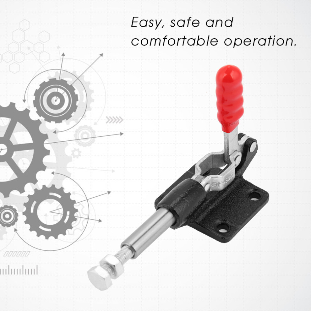 Iron Galvanized Quick Fixed Toggle Clamp Holding Latch Push Pull Action Hand Tool (Gh-305-Cm) 7681323998521