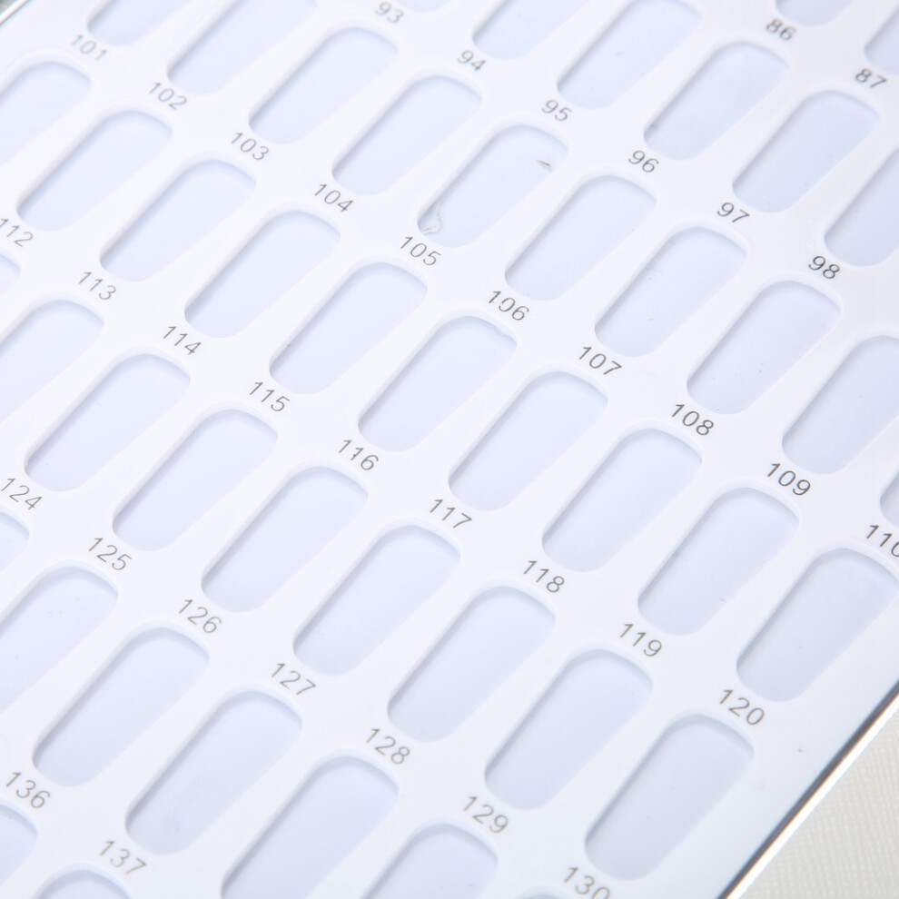160 Slots Nail Gel Color Card Nail Polish Display Chart Book Nail Art Showing Shelf Blue