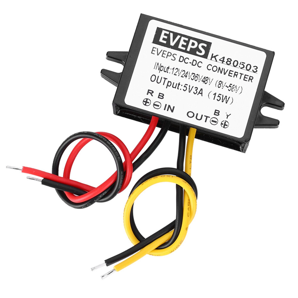 Dc-Dc 12V/24V/36V/48V To 5V 3A Buck Converter Step Down Power Supply Module 9311323999232