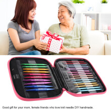 Interchangeable Needles Set Colorful Aluminum Circular Knitting Needles Ring Set for DIY Craft