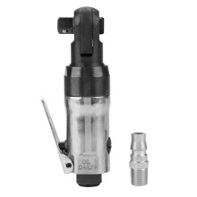 1/4" Square Drive Straight Shank Pneumatic Air Ratchet Wrench Professional Tool ( Default Send Japanese Air Inlet Connector)
