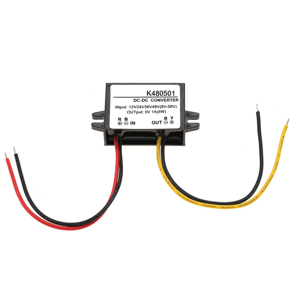 Dc-Dc 12V/24V/36V/48V To 5V 1A Buck Converter Step Down Power Supply Module 6921324000429