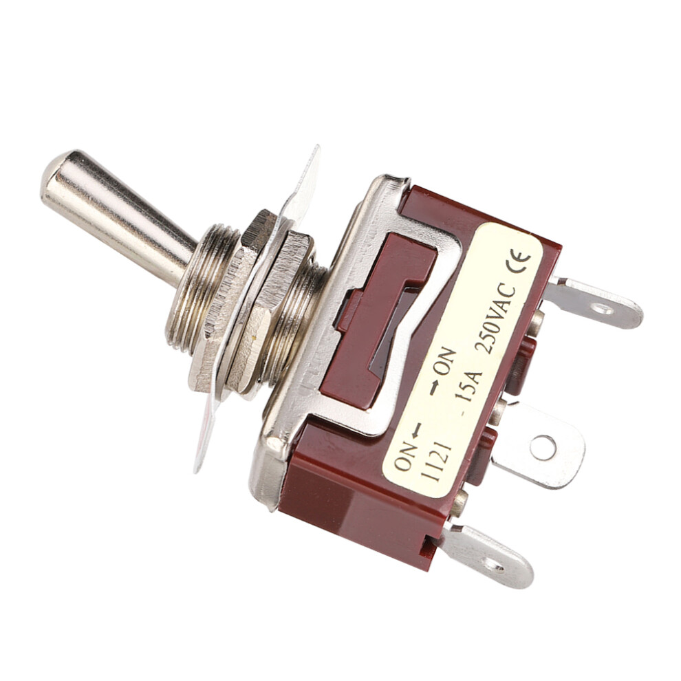 5Pcs On On Spdt Toggle Switch 12Mm 3 Pin 2 Position 15A 5081324000629