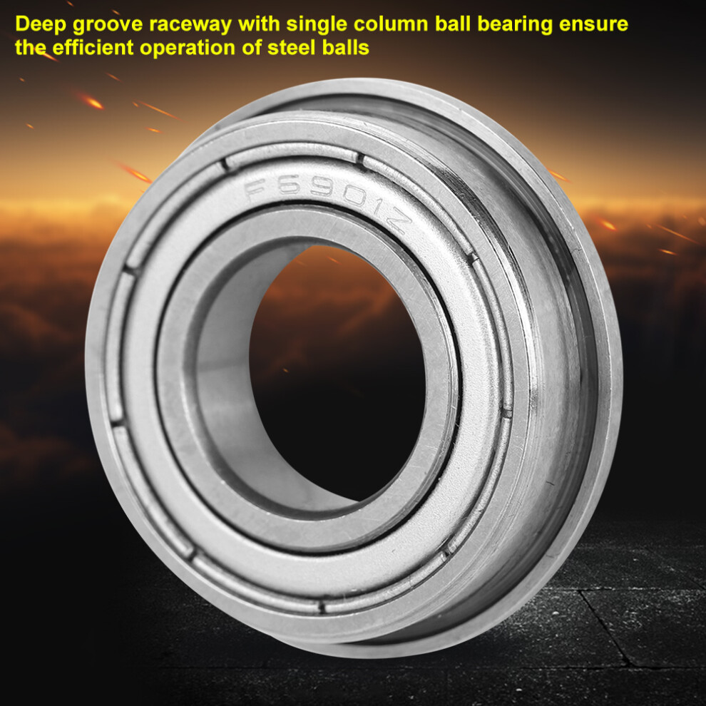 10Pcs F6901zz High Speed Double Sided Seal Deep Groove Raceway Ball Bearing 12Mm*24Mm*6Mm Light 8741324000605