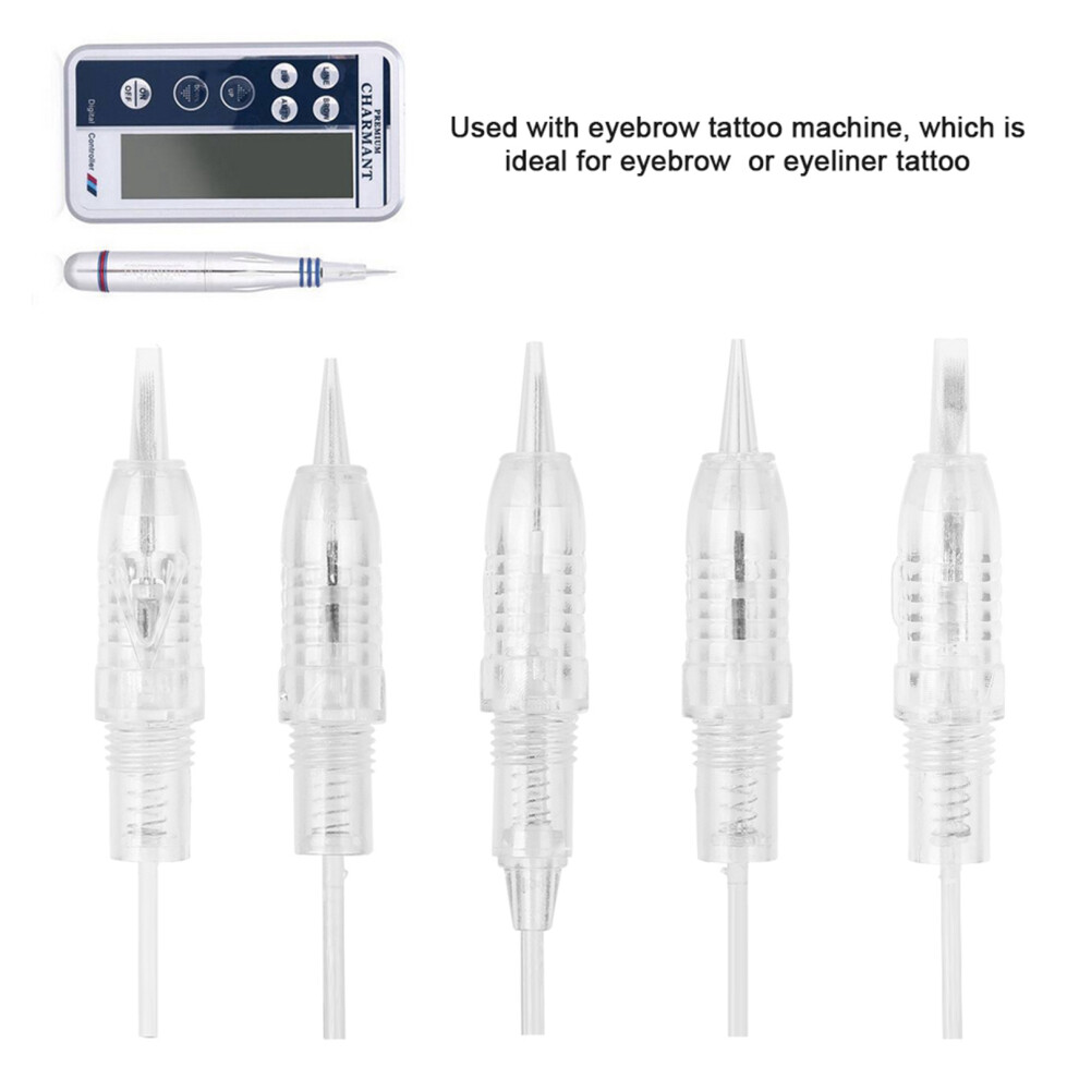 5Pcs/Set Eyebrow Tattoo Cartridge Rotary Electric Microblading Tattoo Pen Needle