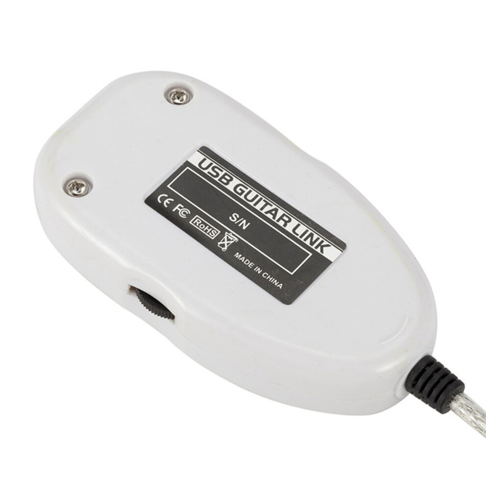 Guitar To Usb Interface Link Cable Adapter Audio Connector Recorder For Pc/Computer 4661324002529