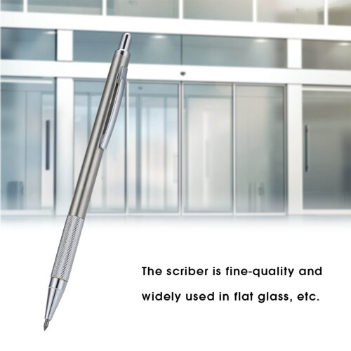 Diamant Glasschneider Stift - Wolframstahl, Silber, 14,6 cm 2