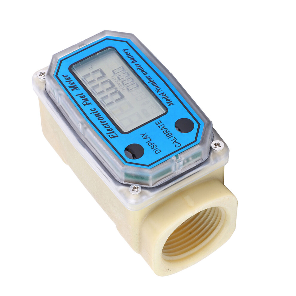 Mini Digital Turbine Flowmeter Diesel Fuel Flow Meter 10Â90L/Min 1" Bspt 4631324003406