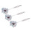 3pcs 3.5cm Steel Tip Target Throwing Darts Needle Set for Dartboard 10