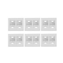 50pcs Plastic Right Angle Corner Gusset Brace Angle Brackets Code Furniture
