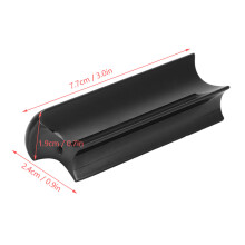 Hawaiian Metal Pearse Guitar Slide Tone Bar for Stringed Instruments(Black)