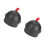 2 Stück Pool Queue Kreidehalter Schwarz Rot mit Schnur für Billard, 4x4x3,4 cm 11