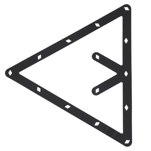 6Pcs/Set Billiard Rack Black Triangle Ball Holder Positioning Billiard Table Pool Cue Accessory 2