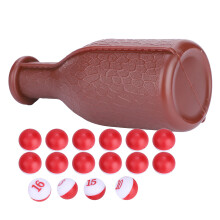 Billard-Shaker-Flasche und 16 nummeriertes Billardwürfel-Set – Billardzubehör