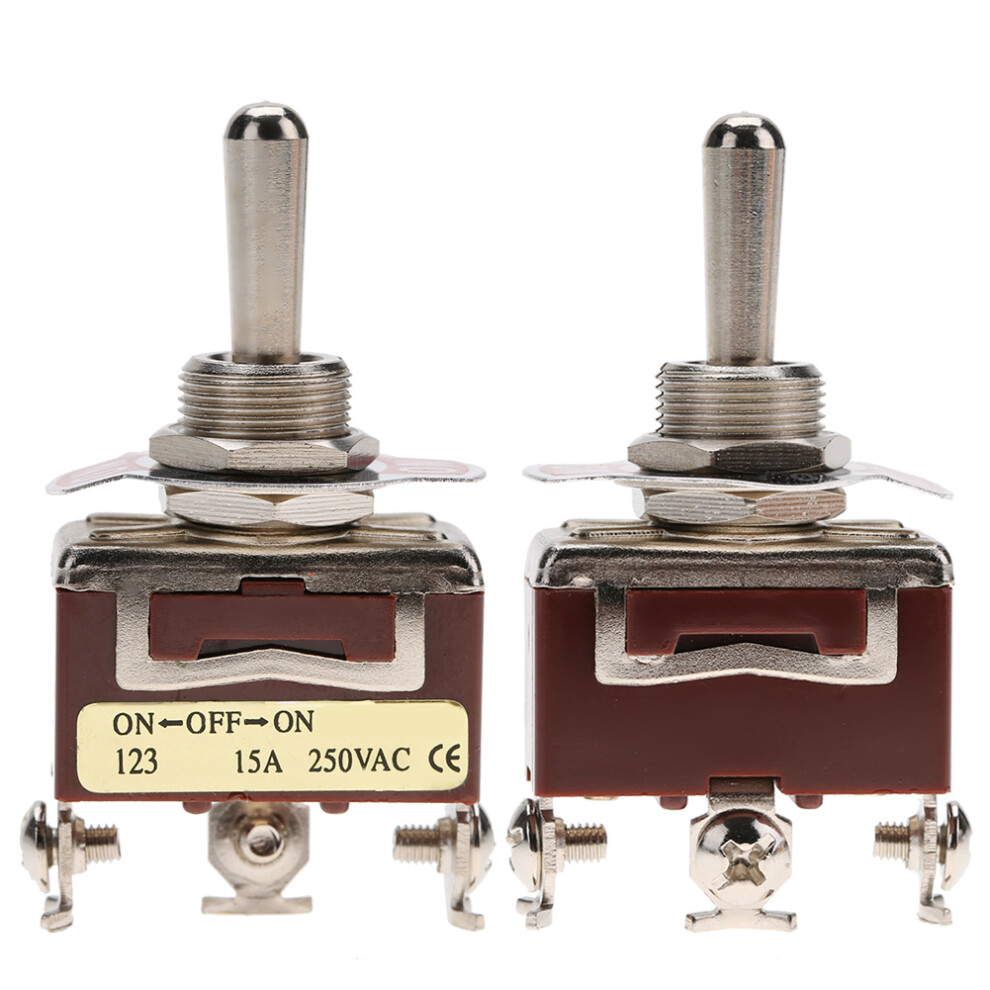 On Off On Momentary Toggle Switch Spdt 3 Pin 12Mm 15A 250Vac 8201324007740