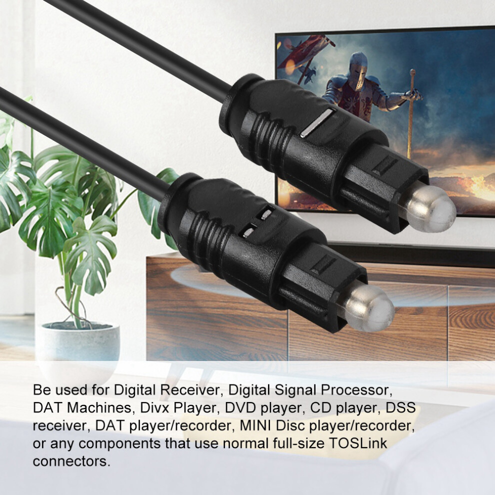 New Od2.2mm Digital Fiber Optical Audio Cable For Toslink Cables Md Dvd 3.0M 5051324009434