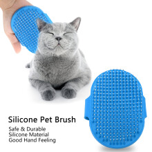 Hund & Katzen Silikon-Badebürste Tierpflege & Massage-Anzug Blau Langlebig & Weich
