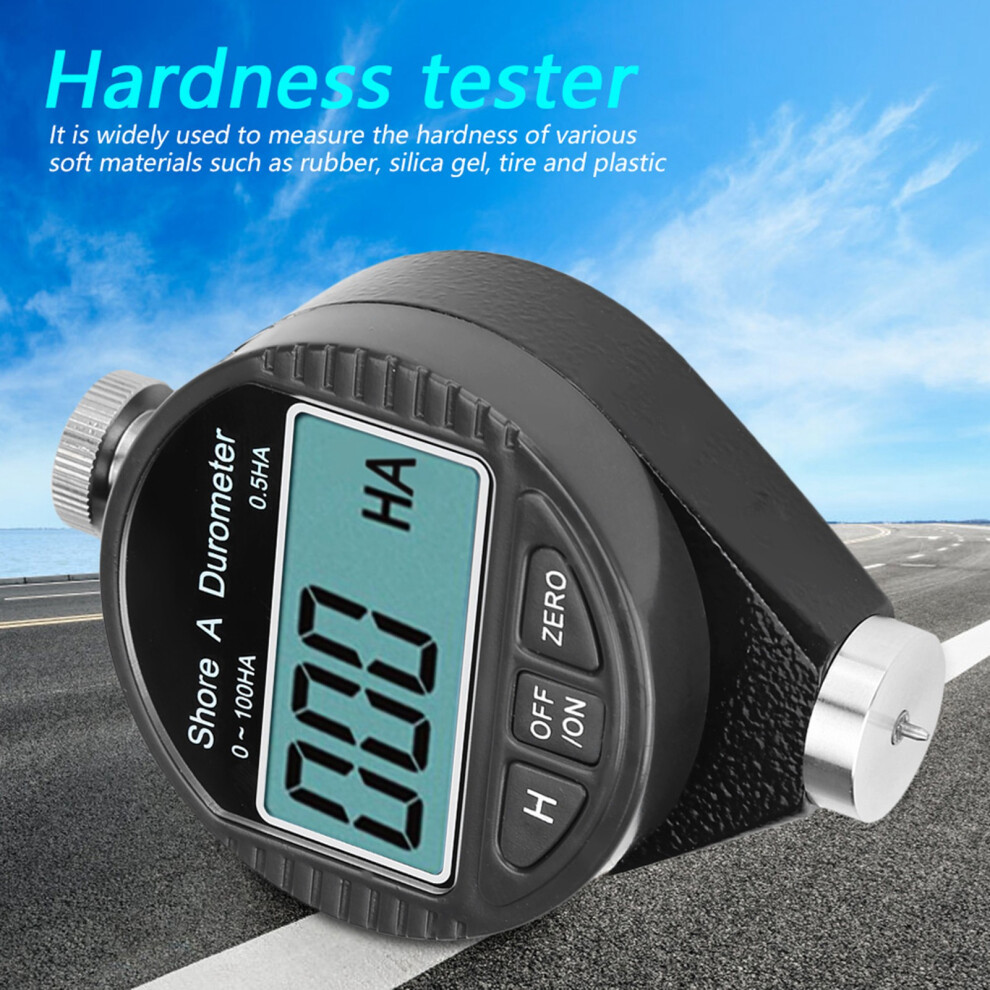 Digital 100Hd A Durometer Shore Rubber Hardness Tester Lcd Display Meter 7681324010345