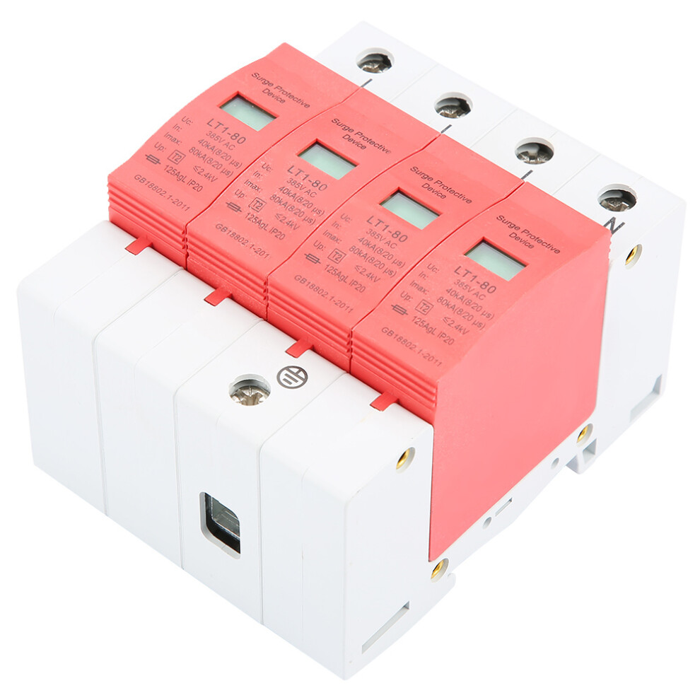4P 40-80Ka House Surge Protective Low Voltage Arrester Device Lt-40/80 3741324011156