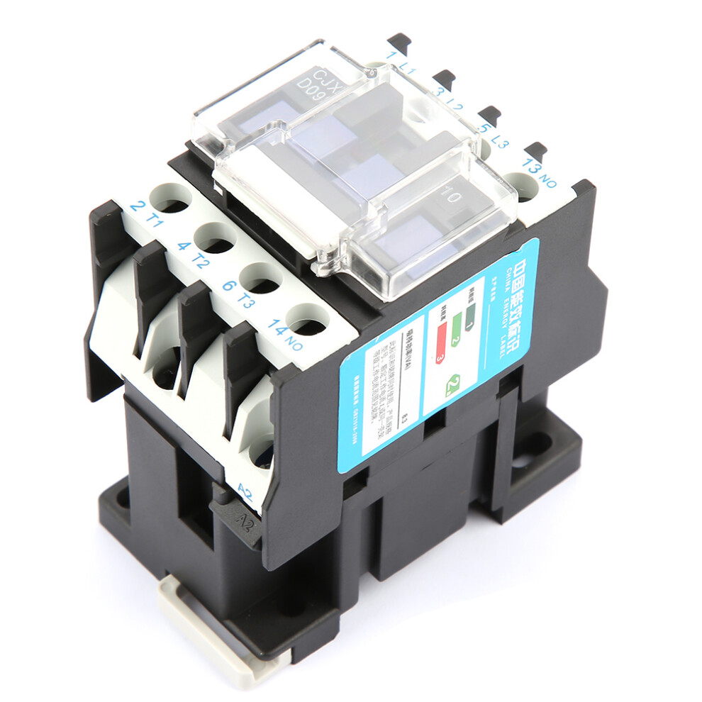 Cjx2-0910 High Sensitivity Industrial Electric Ac Contactor 220V 9A 9361324011303