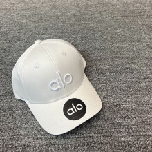 (White Embroidery) Alo Embroidery Letter Baseball Cap For Women Casual Sun Fashion Protection Hat