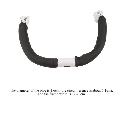 Adjustable Baby Stroller Handle Handlebar Armrest Bumper Bar Black