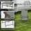Outsunny Outsunny Folding Chairs Set, Breathable Mesh Fabric Seat, Dark Grey 6