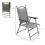 Outsunny Outsunny Folding Chairs Set, Breathable Mesh Fabric Seat, Dark Grey 3