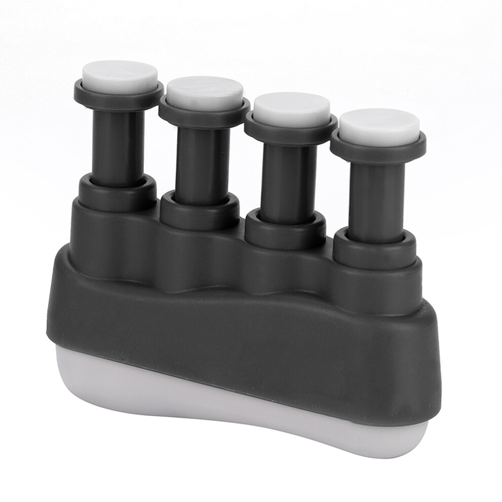 Black Punk Hand Finger Exerciser Grip Training Strengthener For Guitar Bass Piano Player