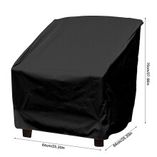 Wasserdichter und staubdichter Gartentischbezug 64x64x70cm Schwarz