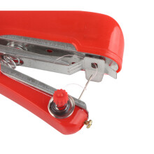 Mini tragbare Handnähmaschine für Zuhause & Reisen, Rot, 11x7x2,5 cm