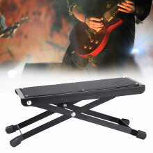 4 positions Anti slip Adjustable Folding Metal Guitar Foot Rest Stool Pedal Stand