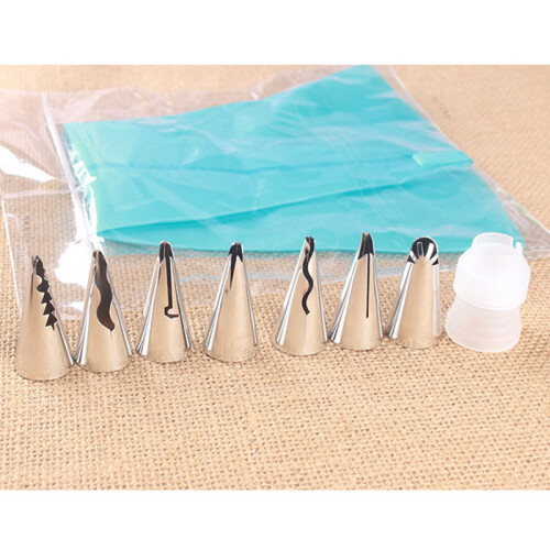 Spritztüllen-Set 7 Rüschentüllen Edelstahl Cake-Decorating-Kit