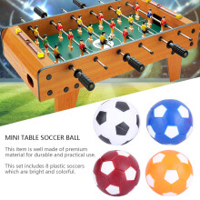 8Stück Mini Farbige Tischfußbälle 36mm für Kinder und Spiele