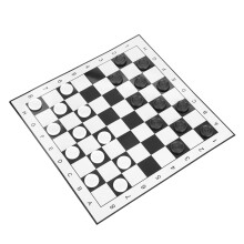 Portable Plastic International Checkers Folding Board Chess Game for Party Family Activities