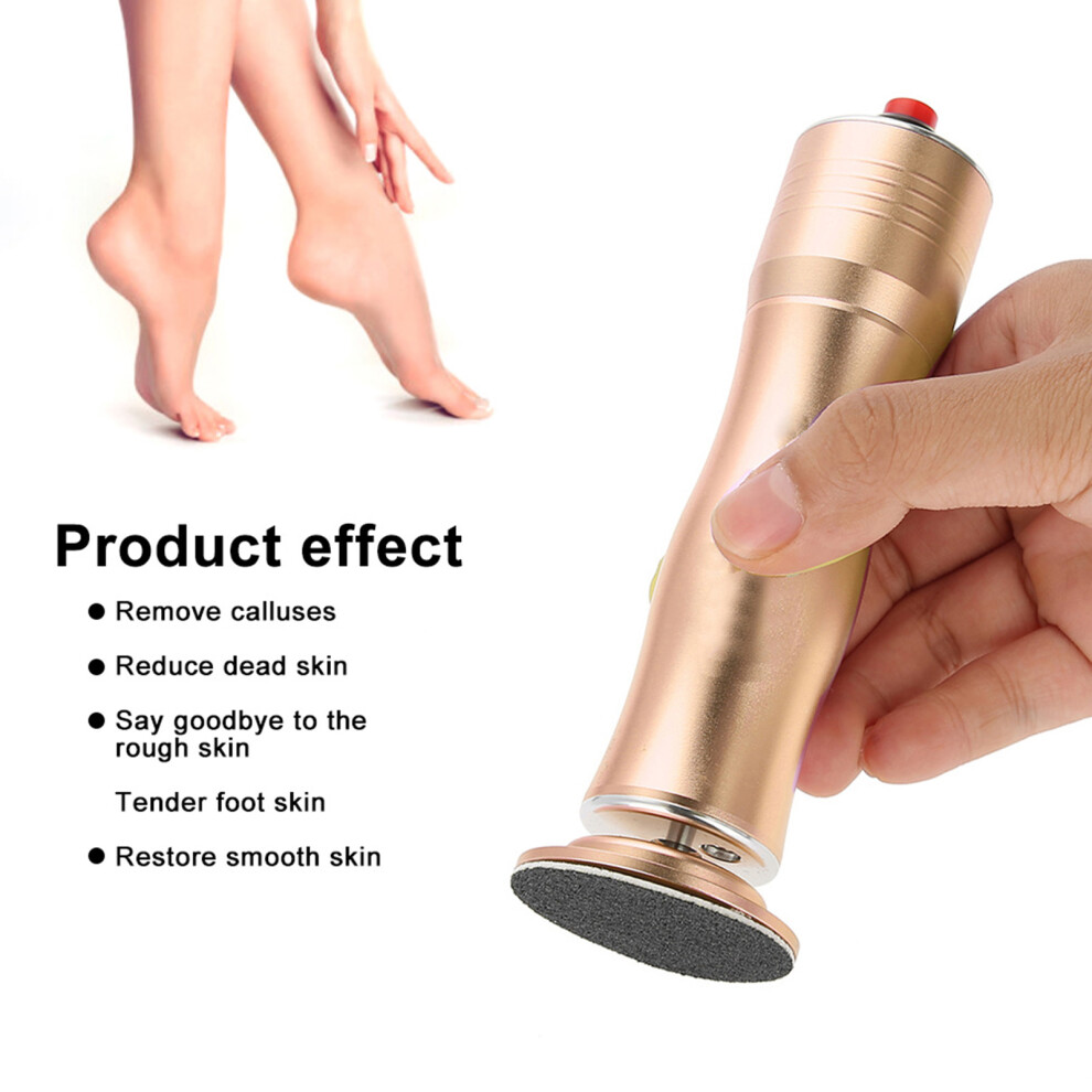 Gold Professional Electric Usb Charging Callus Remover Foot File Pedicure Care Tool