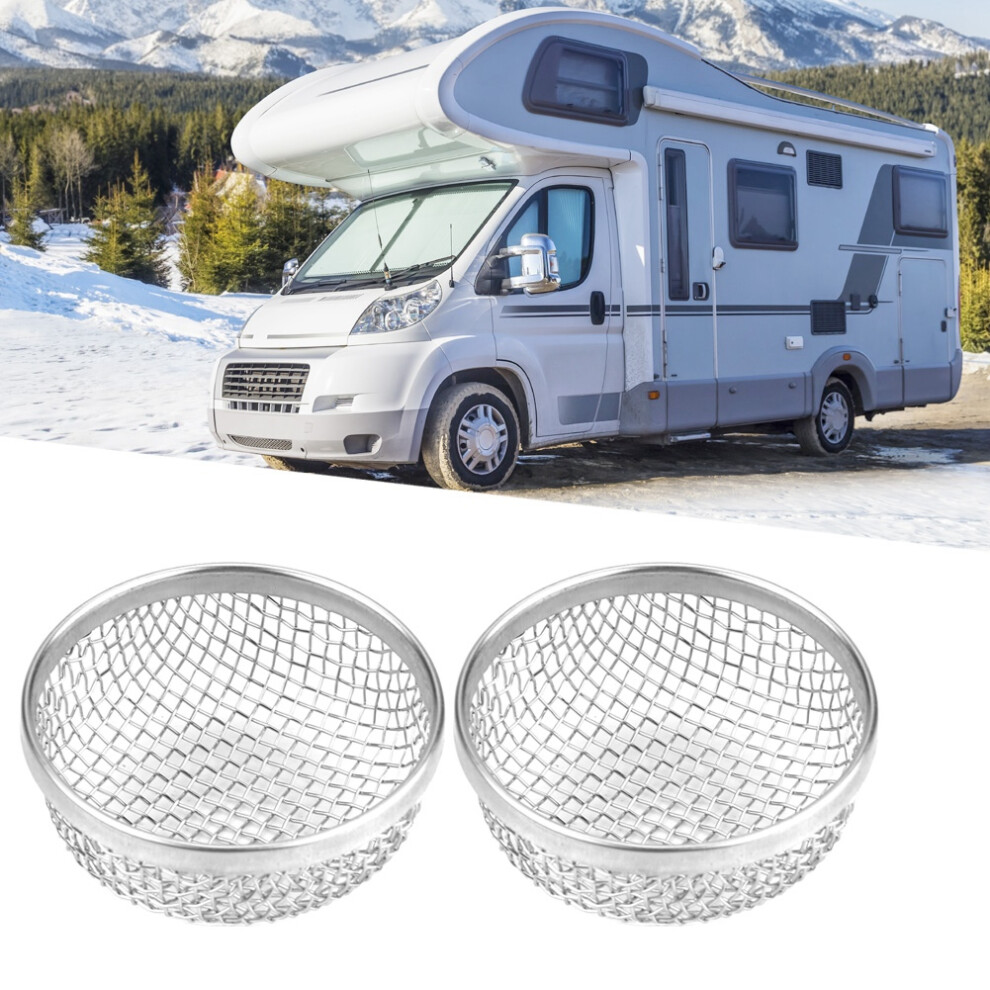 2Pcs Stainless Steel Vent Bug Furnace Screen Cover For Camper Trailer Rv With Spring Fasteners 4681324021283