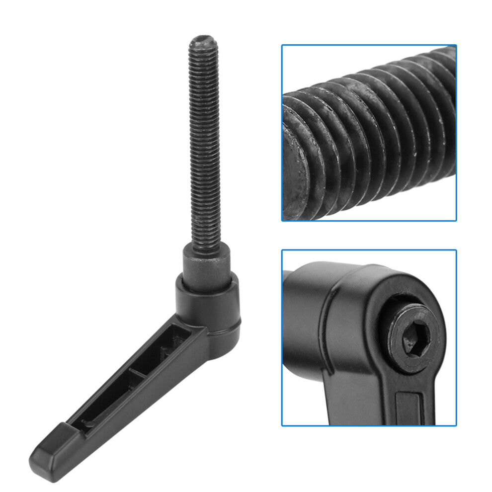 4Pcs Metal Machine Knobs Adjustable Fixing Handle M5 Male Thread (16Mm) 7891324021559