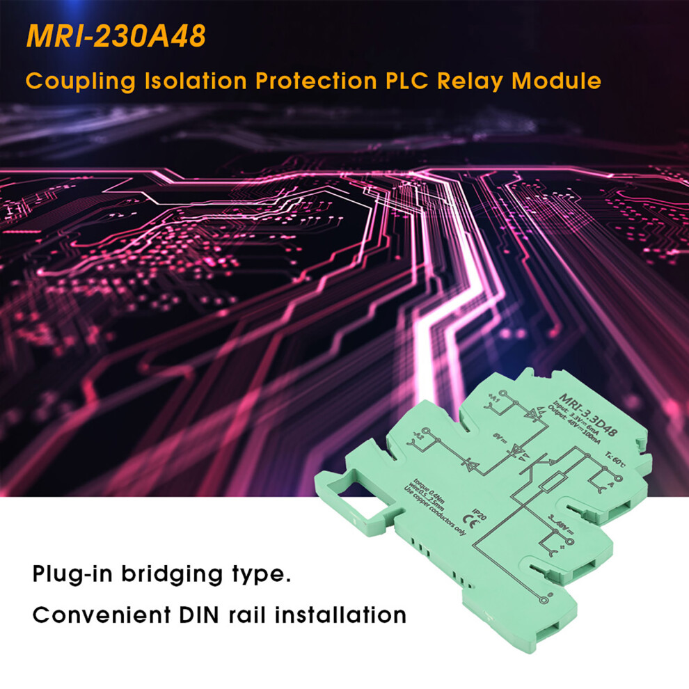 Mri-3.3D48 Dc Photoelectrical Coupler Isolating Plc Relay Module Input 3.3Vdc Output 3-48Vdc 4971324022275