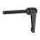 4PCS Metal Machine Knobs Adjustable Fixing Handle M10 Male Thread (80mm) 8