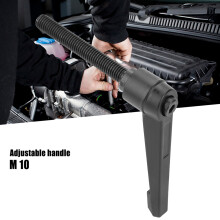 Schwere Metall-Maschinengriffe 4 Stück, 80 mm, M10 Gewinde, verstellbarer Fixiergriff
