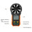 PEAKMETER PM6252A Digital Wind Speed Meter Air Volume Measuring Anemometer 3